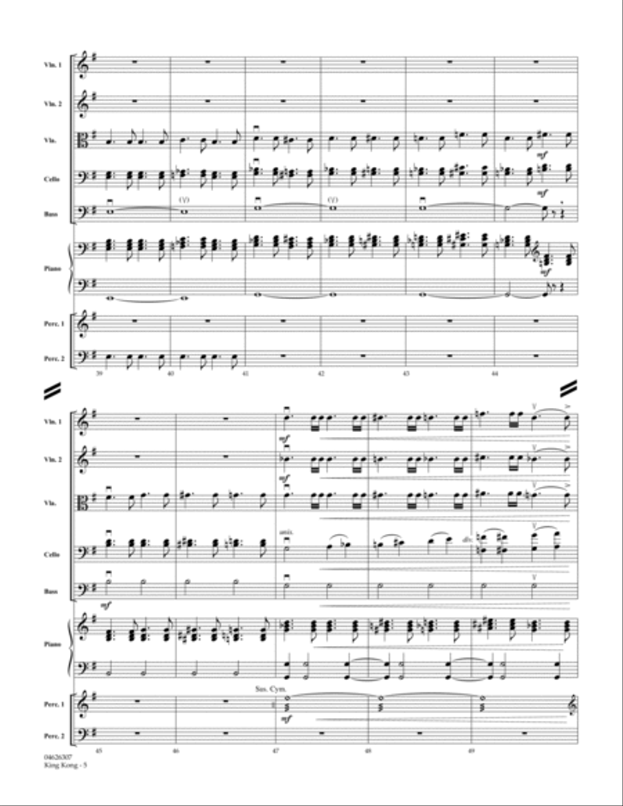 King Kong - Full Score King Kong - Full Score Orchestra scores gallery preview page 5