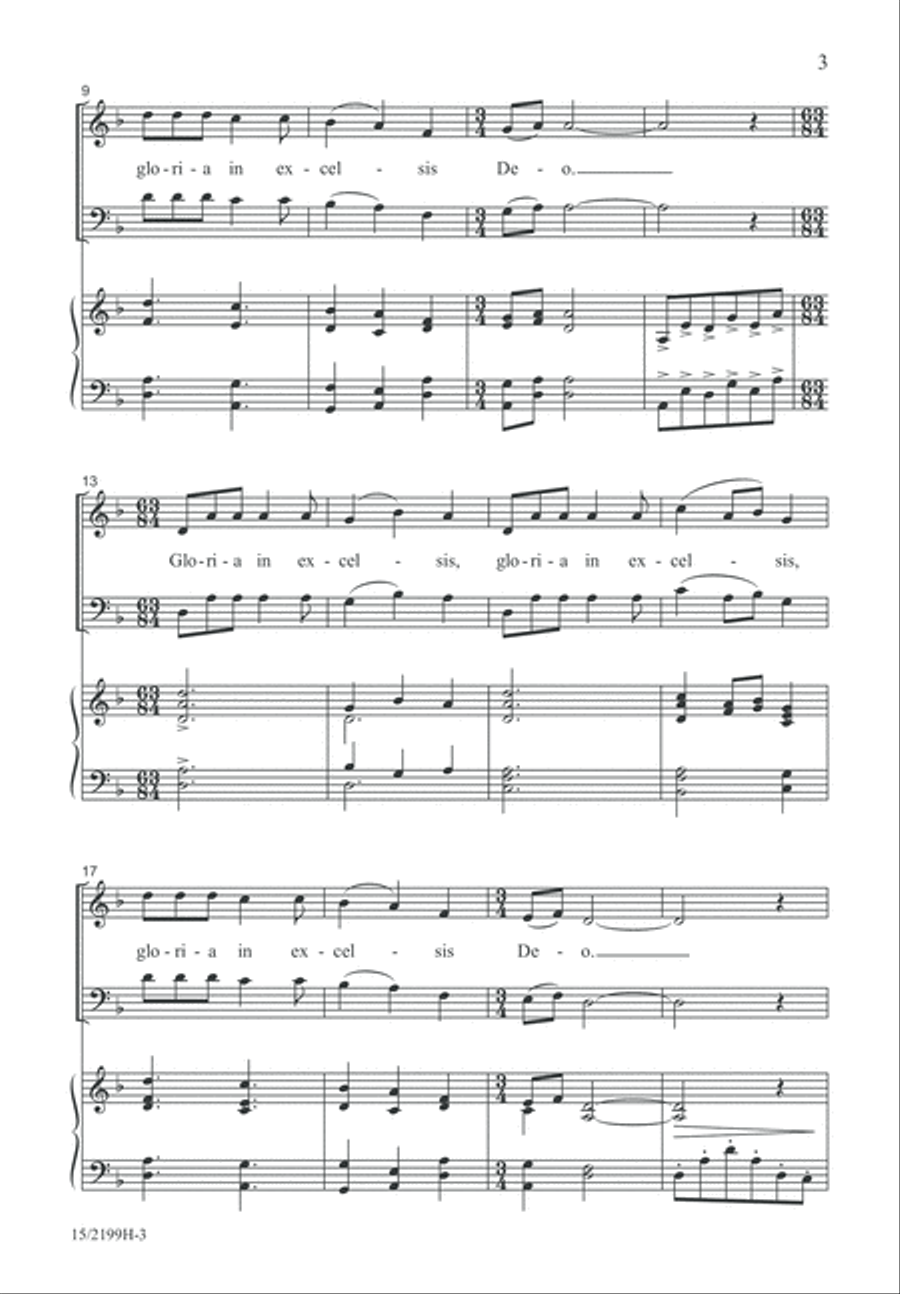 Gloria 4-Part scores gallery preview page 3