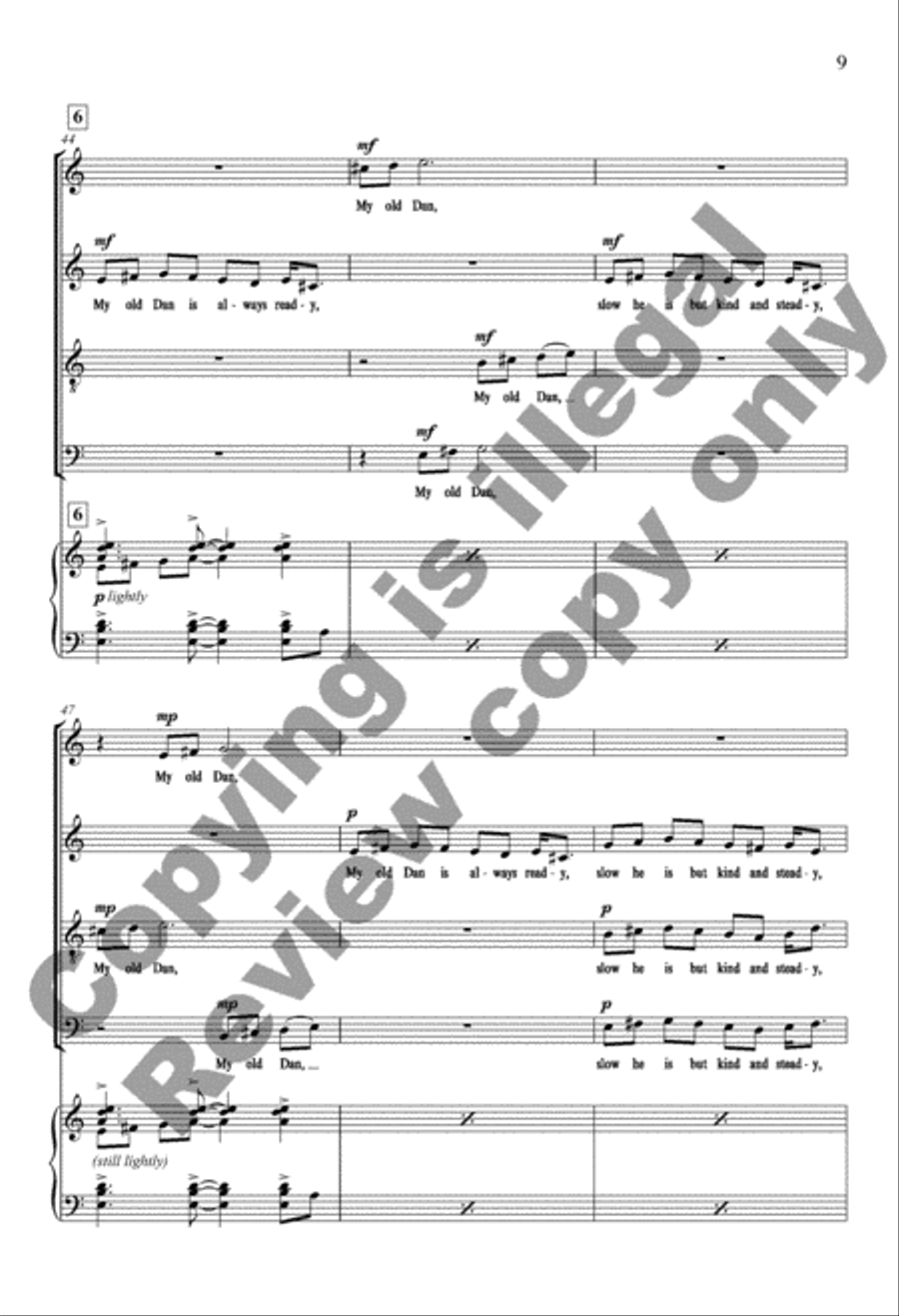 A Hoopla (Choral Score) A Hoopla (Choral Score) 4-Part scores gallery preview page 9