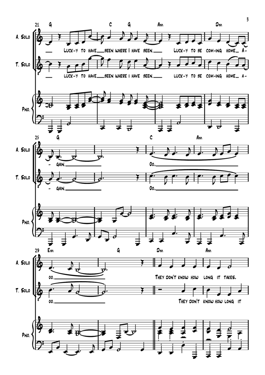 Lucky Piano scores gallery preview page 3