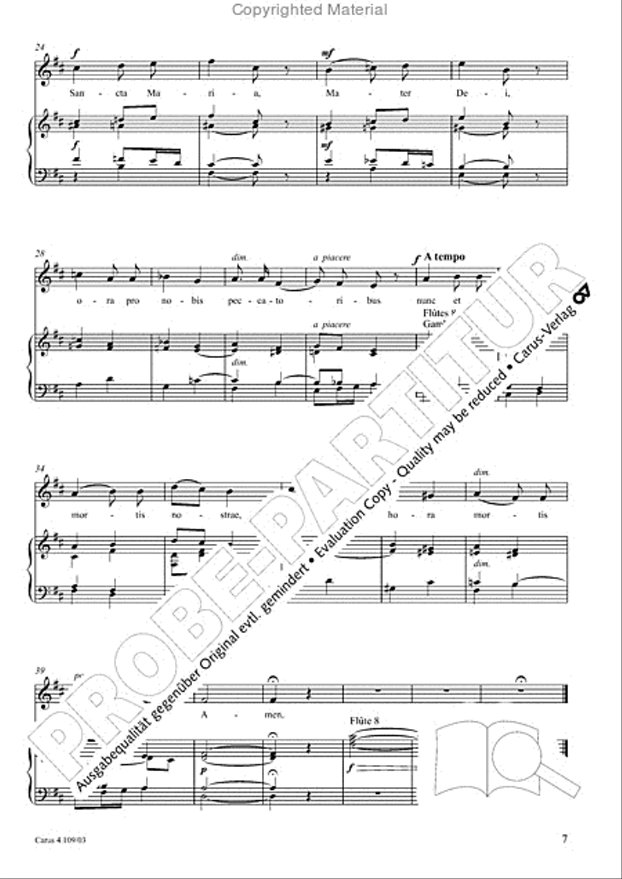 Shorter sacred works. Vol. 15 of the Vierne Complete Edition (Vierne: Kleinere Kirchenwerke. Bd. 15 der Vierne-Gesamtausgabe) Organ scores gallery preview page 8