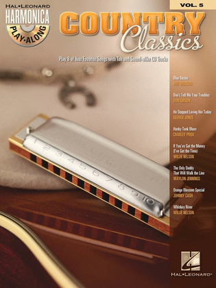 Book cover for Country Classics Harmonica Play Along V5 Book/CD