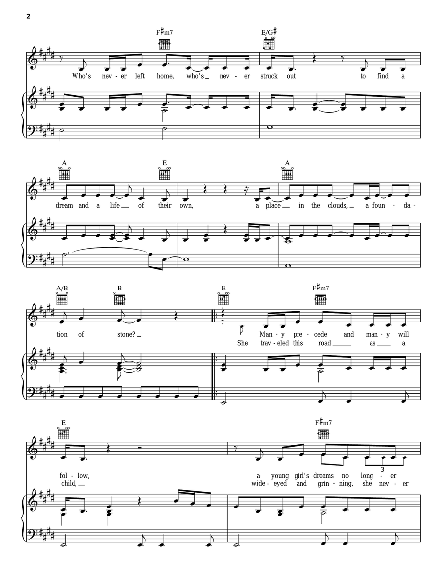 Wide Open Spaces Acoustic Guitar scores gallery preview page 2