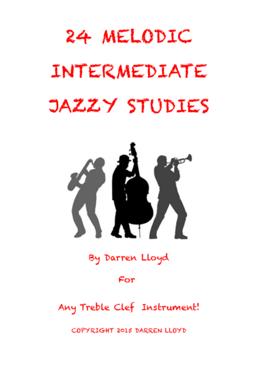 24 melodic jazz studies for any treble clef instrument Small Ensemble scores gallery preview page 1
