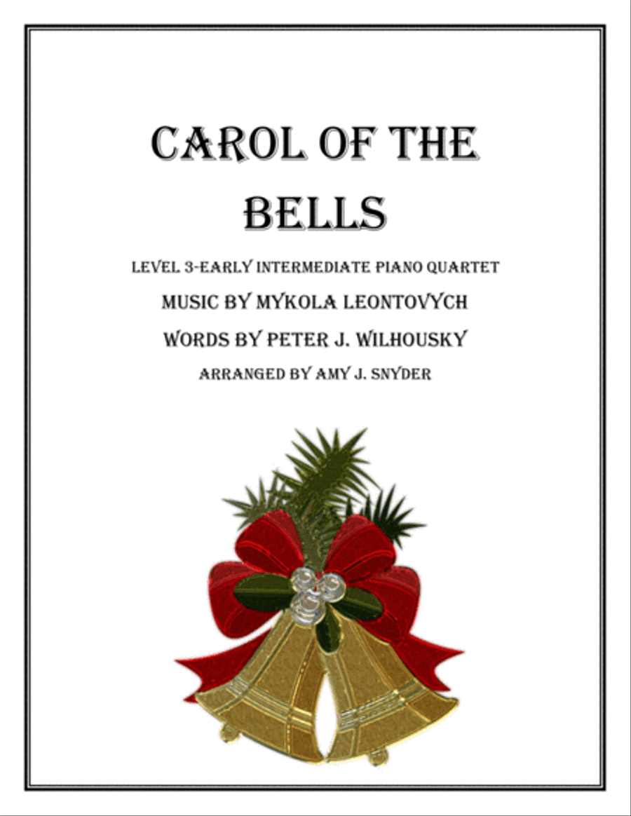 Carol Of The Bells Piano Trio scores gallery preview page 1