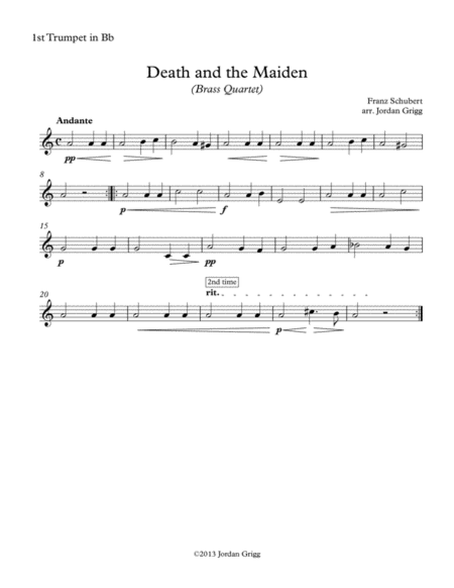 Death and the Maiden (Brass Quartet) image number null
