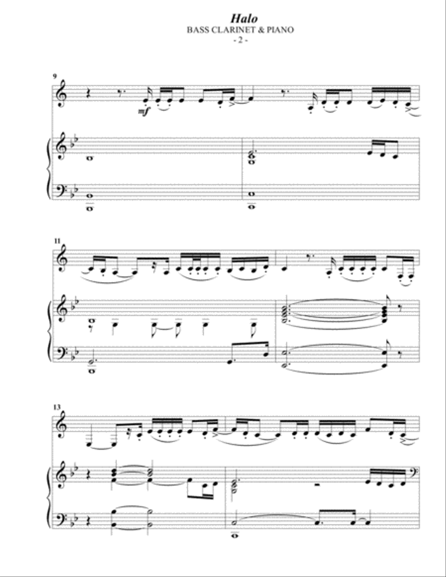 Halo Bass Clarinet scores gallery preview page 2