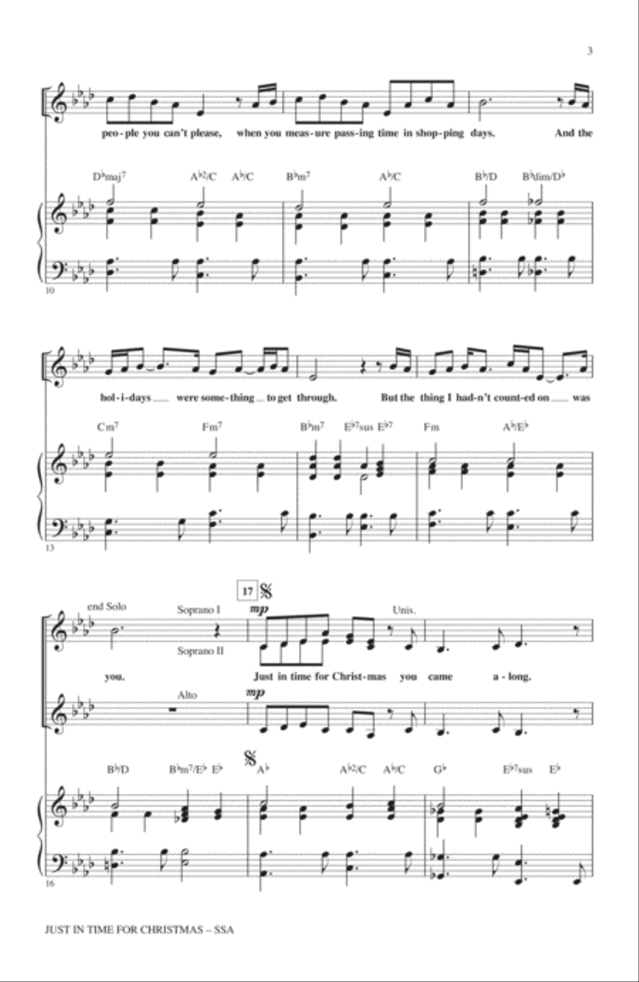 Just In Time For Christmas SSA scores gallery preview page 2