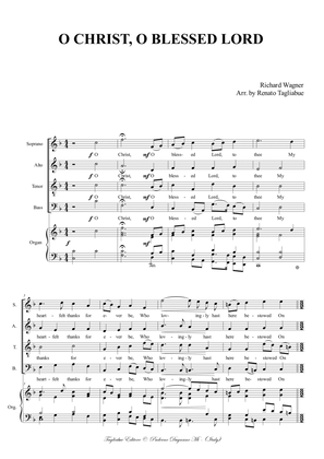 Wagner, O CHRIST, O BLESSED LORD. For SATB Choir and Organ