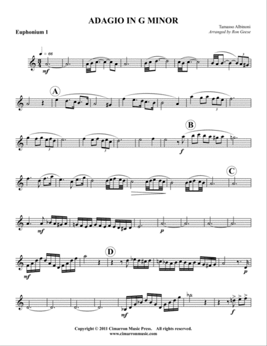 Adagio in G EETT scores gallery preview page 6