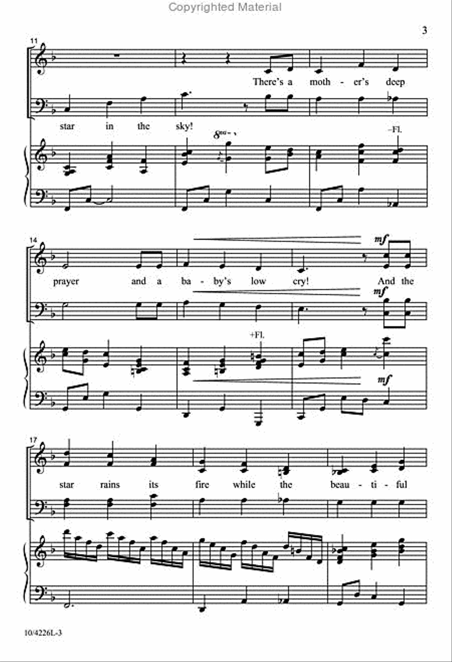 There's a Song in the Air 4-Part scores gallery preview page 3