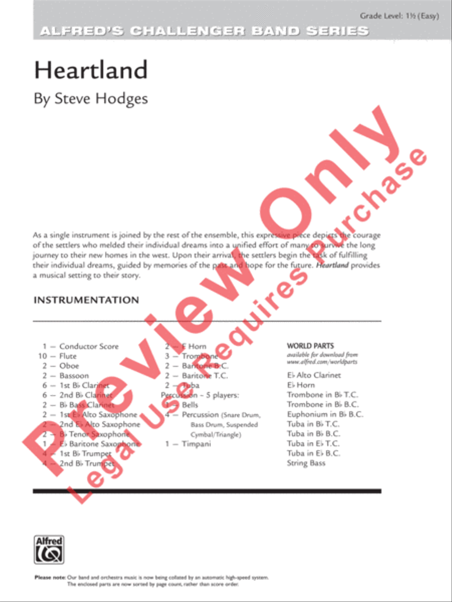 Heartland Heartland Concert Band scores gallery preview page 2