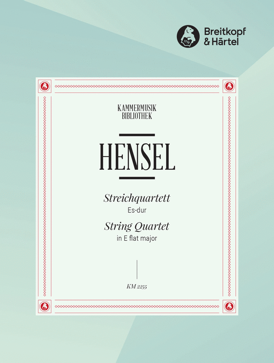 String Quartet in E flat major String Quartet scores gallery preview page 1