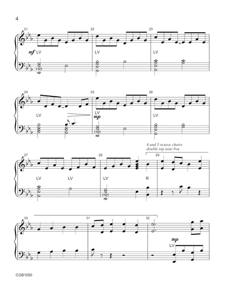 Hosanna, Loud Hosanna - Choir 2 Score (Handbell or Handchime Choir) image number null