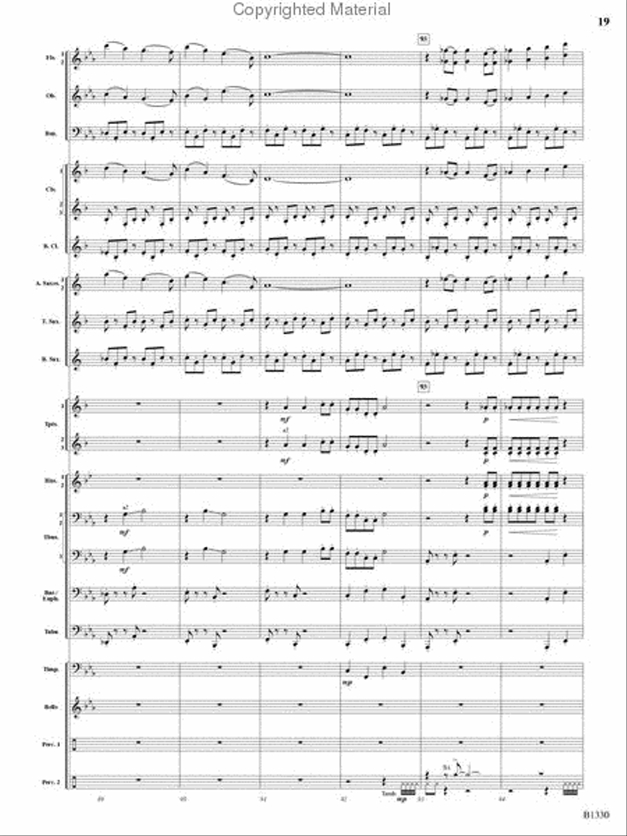 Raiders of the High Seas Concert Band scores gallery preview page 18