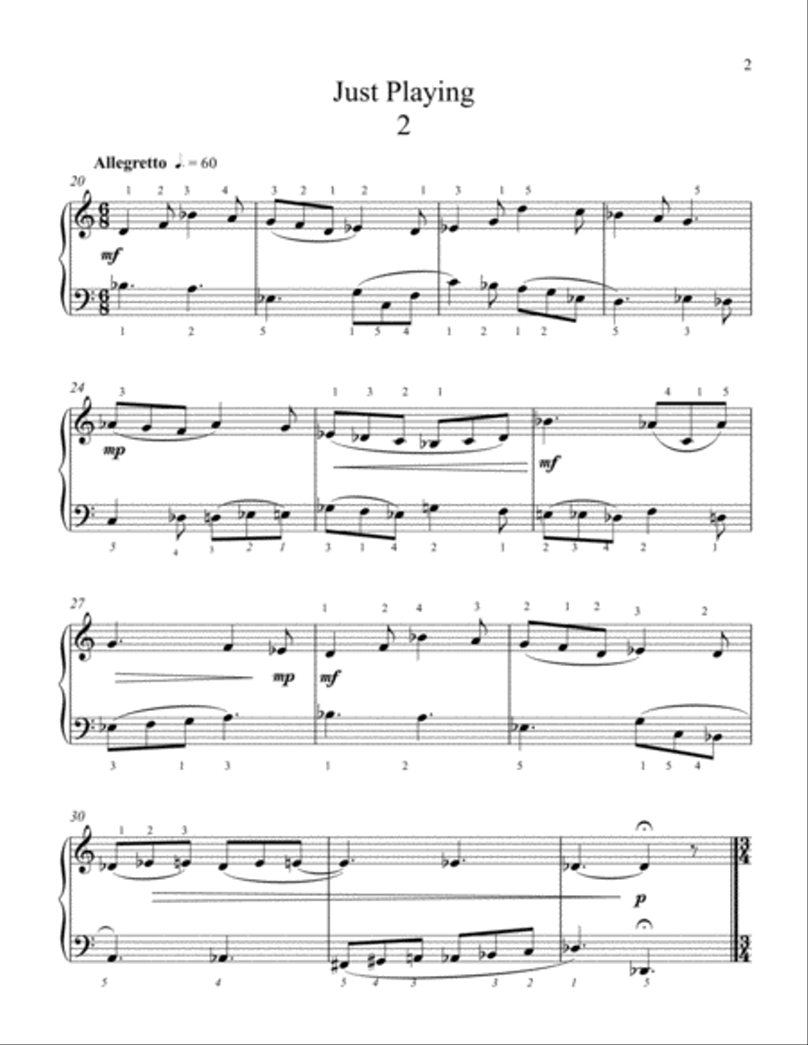 Four Selections For Elementary Pianoo Piano Method scores gallery preview page 3