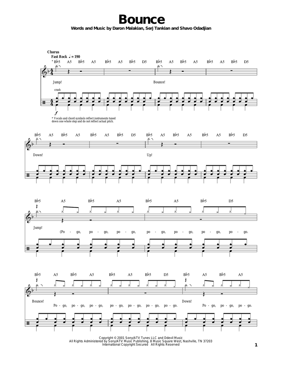 Bounce Drum Set scores gallery preview page 1