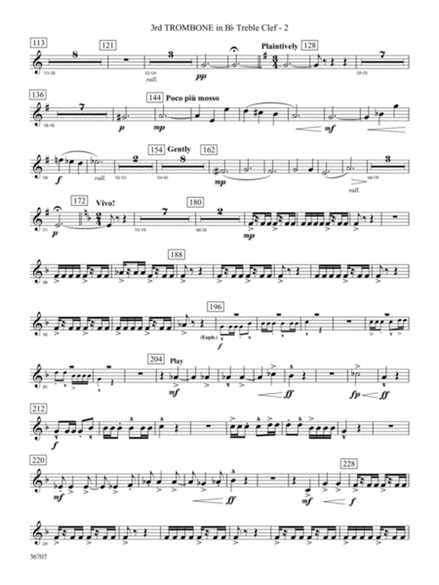 Rhapsodic Celebration: (wp) 3rd B-flat Trombone T.C.