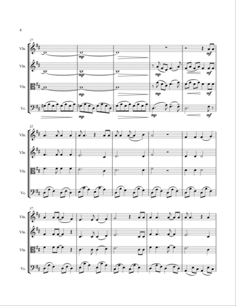 Wedding Song (There Is Love) String Trio scores gallery preview page 6