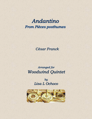Book cover for Andantino from Pieces posthumes for Woodwind Quintet