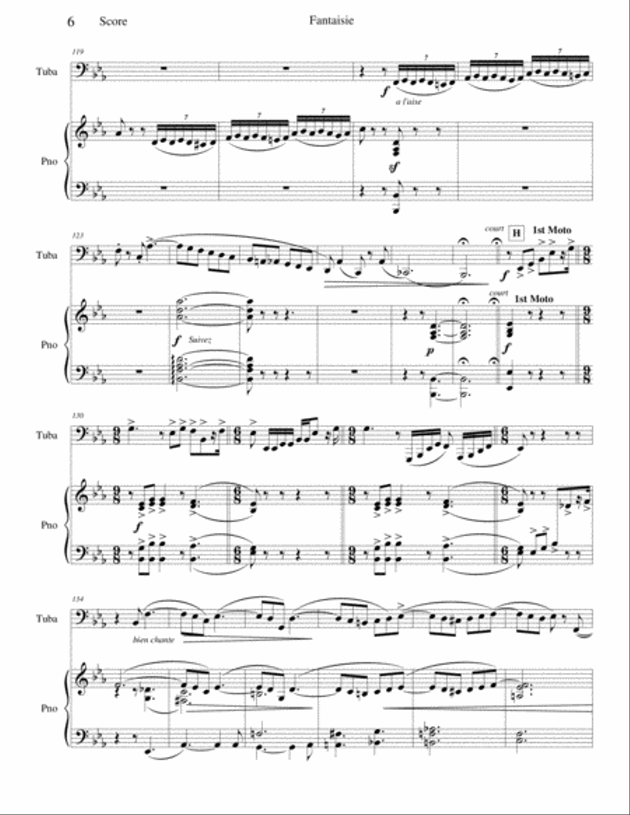 Fantaisie for Trumpet Trumpet scores gallery preview page 6