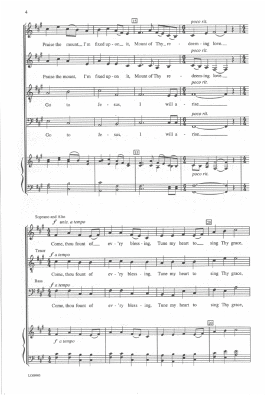 I Will Arise 4-Part scores gallery preview page 3