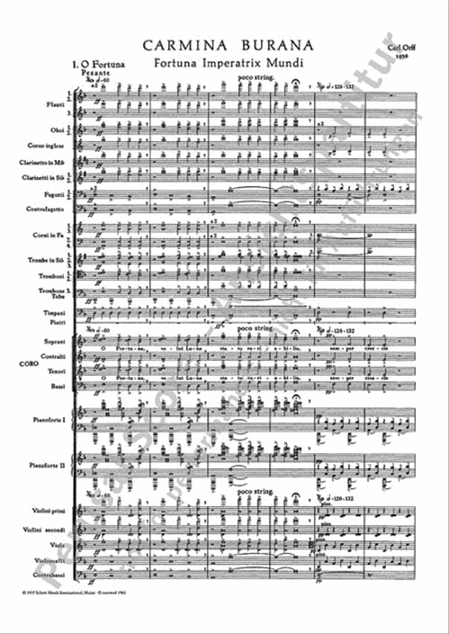Carmina Burana Conductor Score scores gallery preview page 2