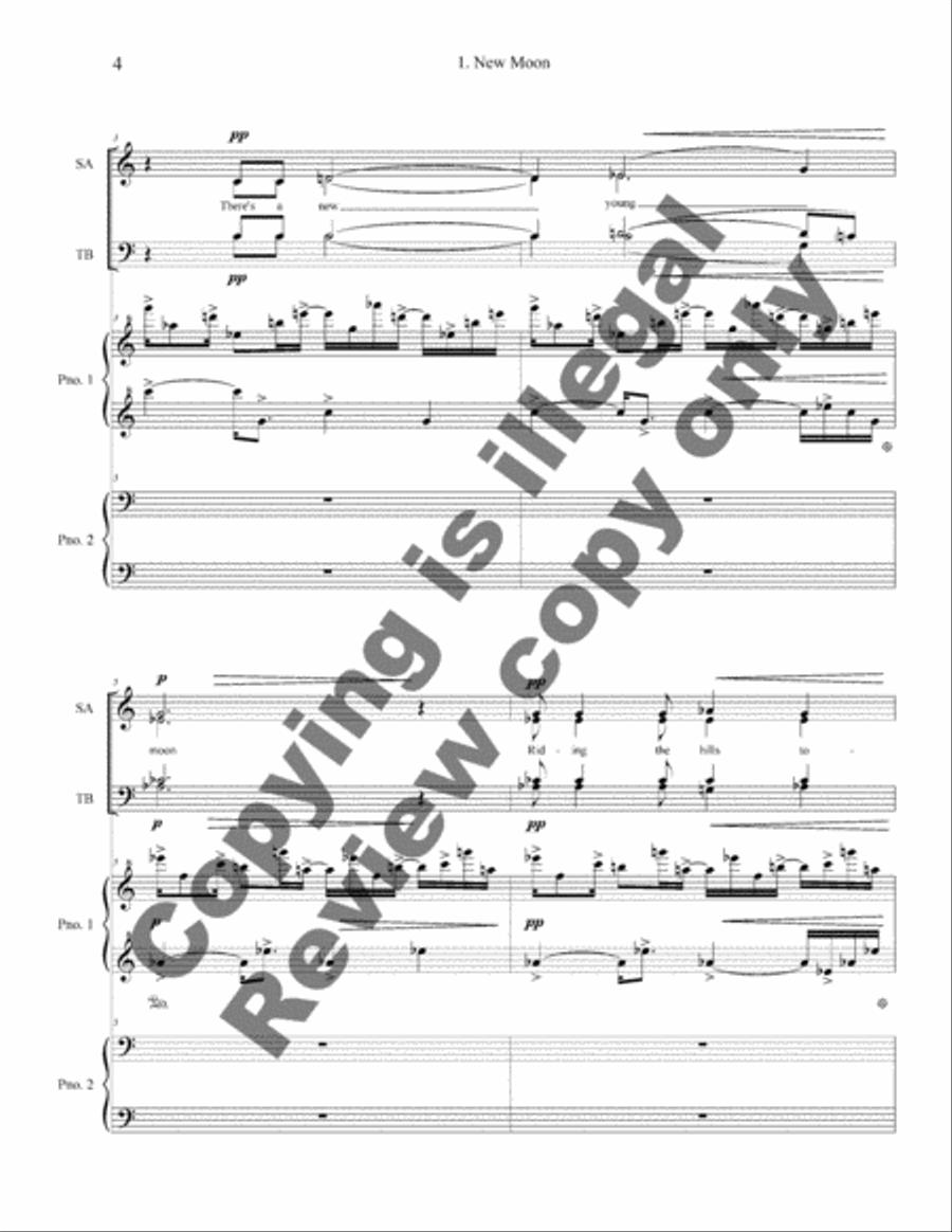 The Deepness of the Blue 4-Part scores gallery preview page 4