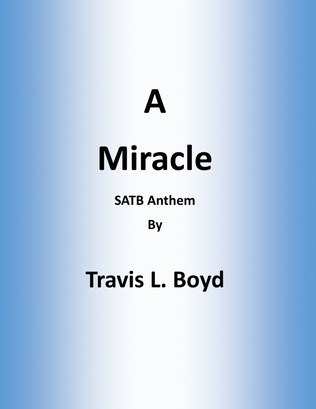 Book cover for A Miracle