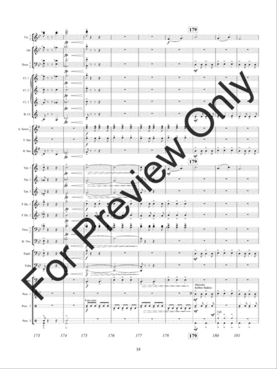 American Hymn Tune Sketches Concert Band scores gallery preview page 21