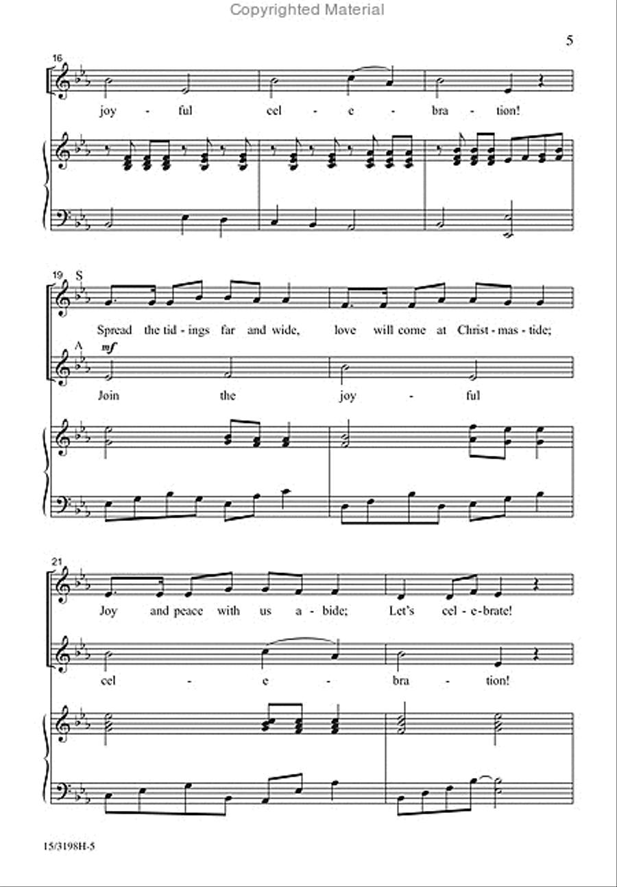 Mozart's Celebration Canon 3-Part scores gallery preview page 4