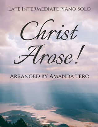 Book cover for Christ Arose! Easter piano sheet music