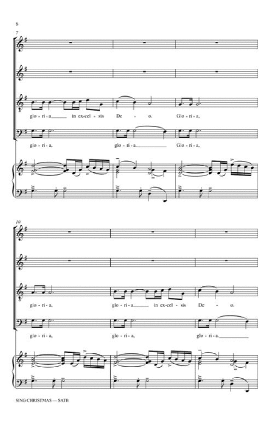 Sing Christmas - The Carol Arrangements of David Chase 4-Part scores gallery preview page 7