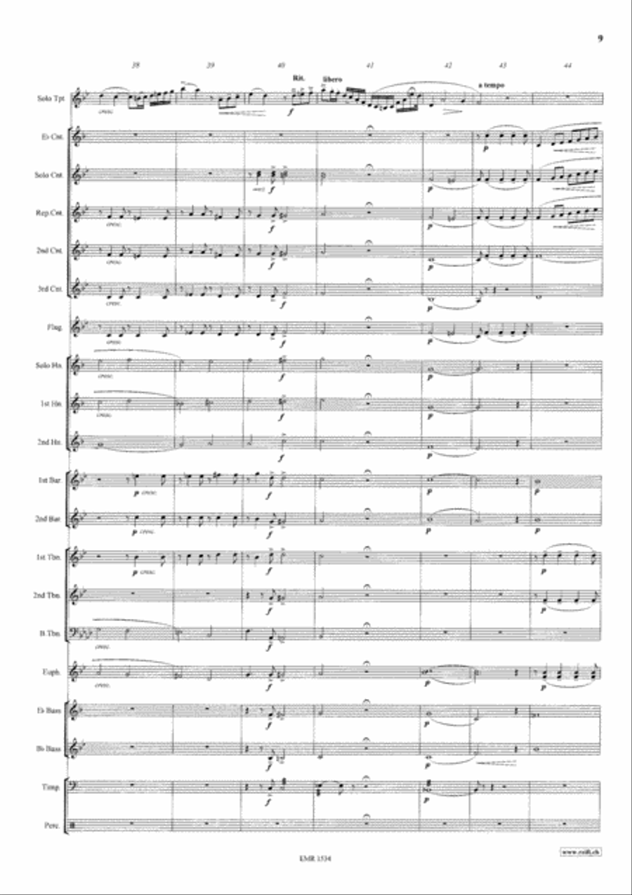Konzertstuck No. 2 Brass Band scores gallery preview page 10