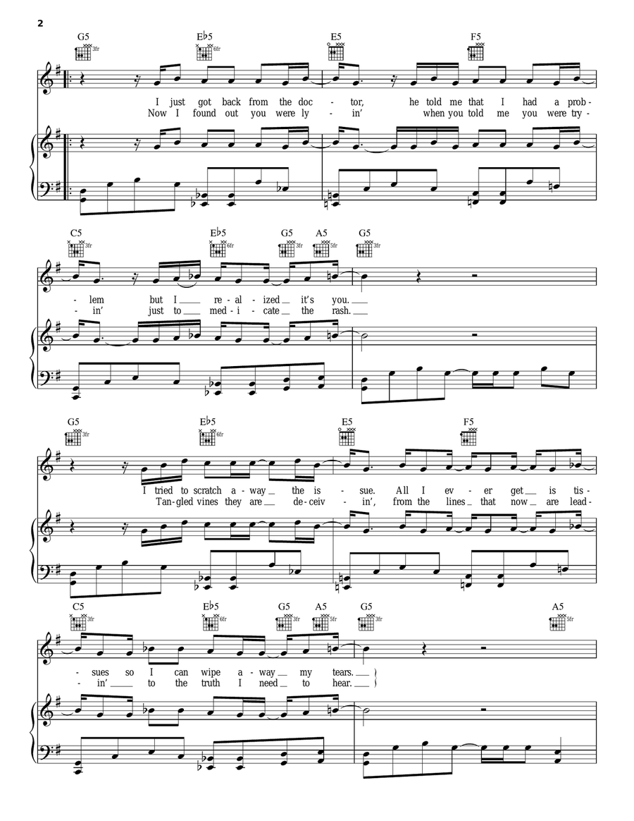 Poison Ivy Poison Ivy Piano, Vocal, Guitar scores gallery preview page 2