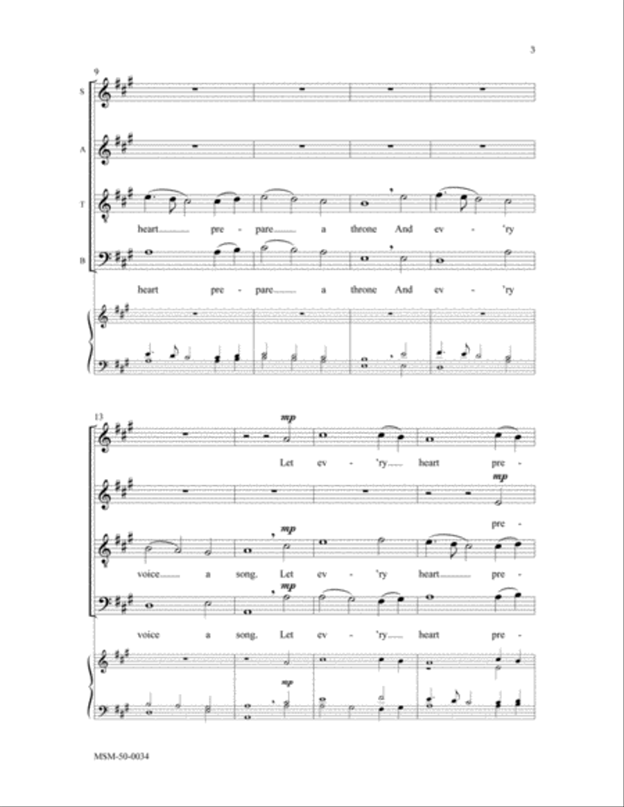 Rejoice, Rejoice, the Savior Comes Divisi scores gallery preview page 3