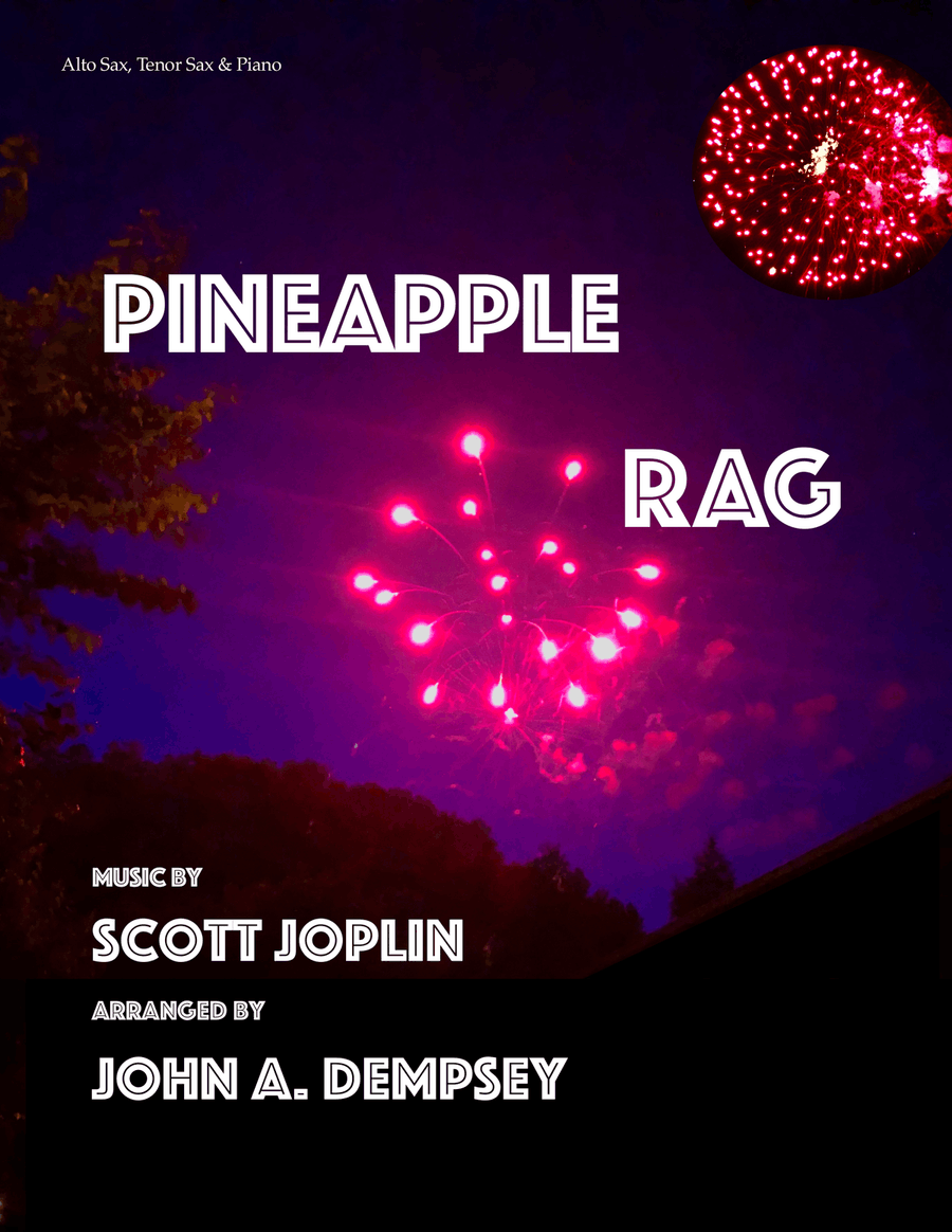 Pineapple Rag (Trio for Alto Sax, Tenor Sax and Piano) Small Ensemble scores gallery preview page 1