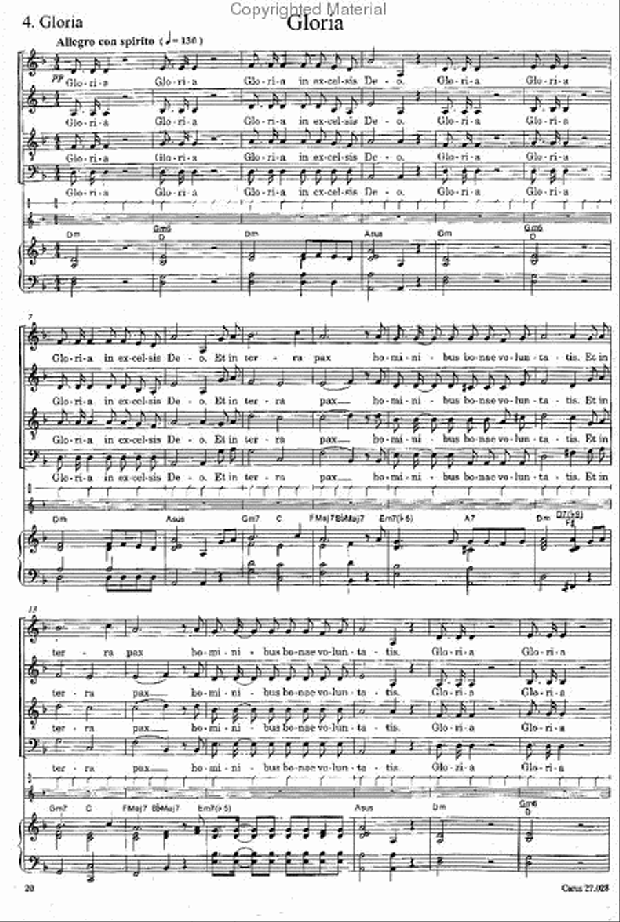 Missa in Jazz 4-Part scores gallery preview page 3