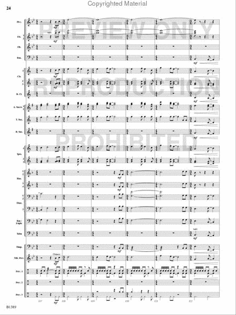 American Visions Concert Band scores gallery preview page 23