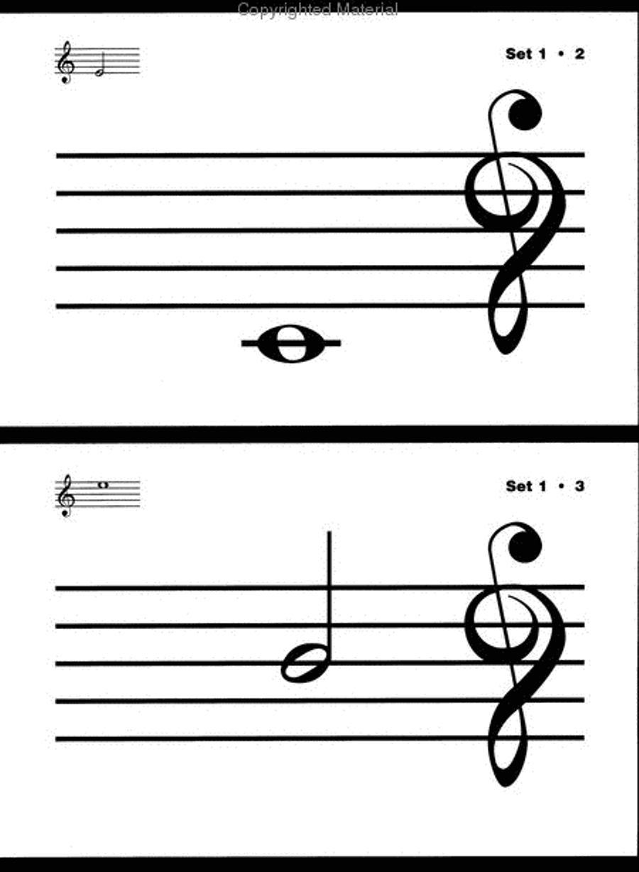 Alfred's Essentials of Music Theory: Flash Cards - Note Naming Flash Cards & Games scores gallery preview page 2