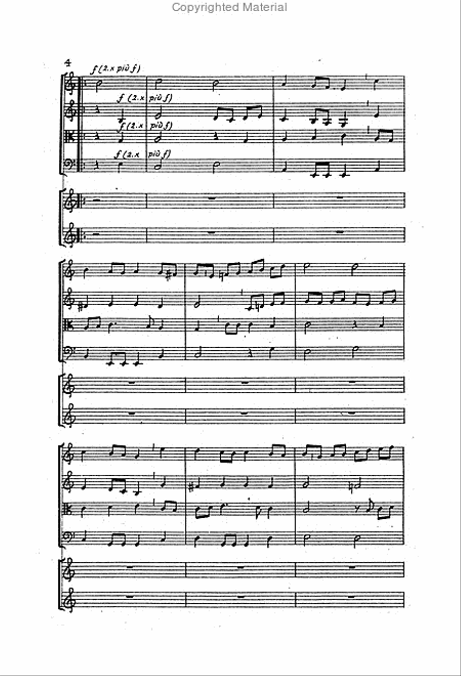 Kleine Sommerkantate, Op. post. Cello scores gallery preview page 3