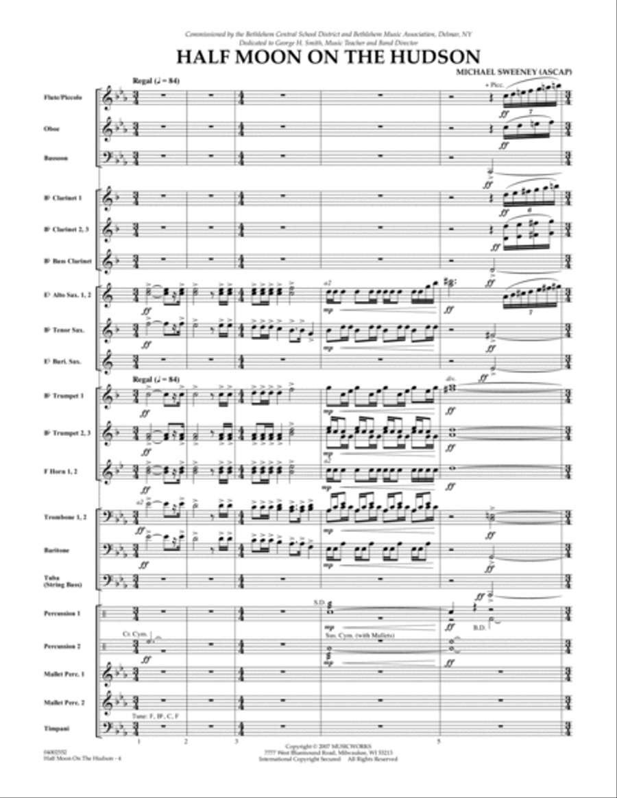 Half Moon On The Hudson - Full Score Score scores gallery preview page 3