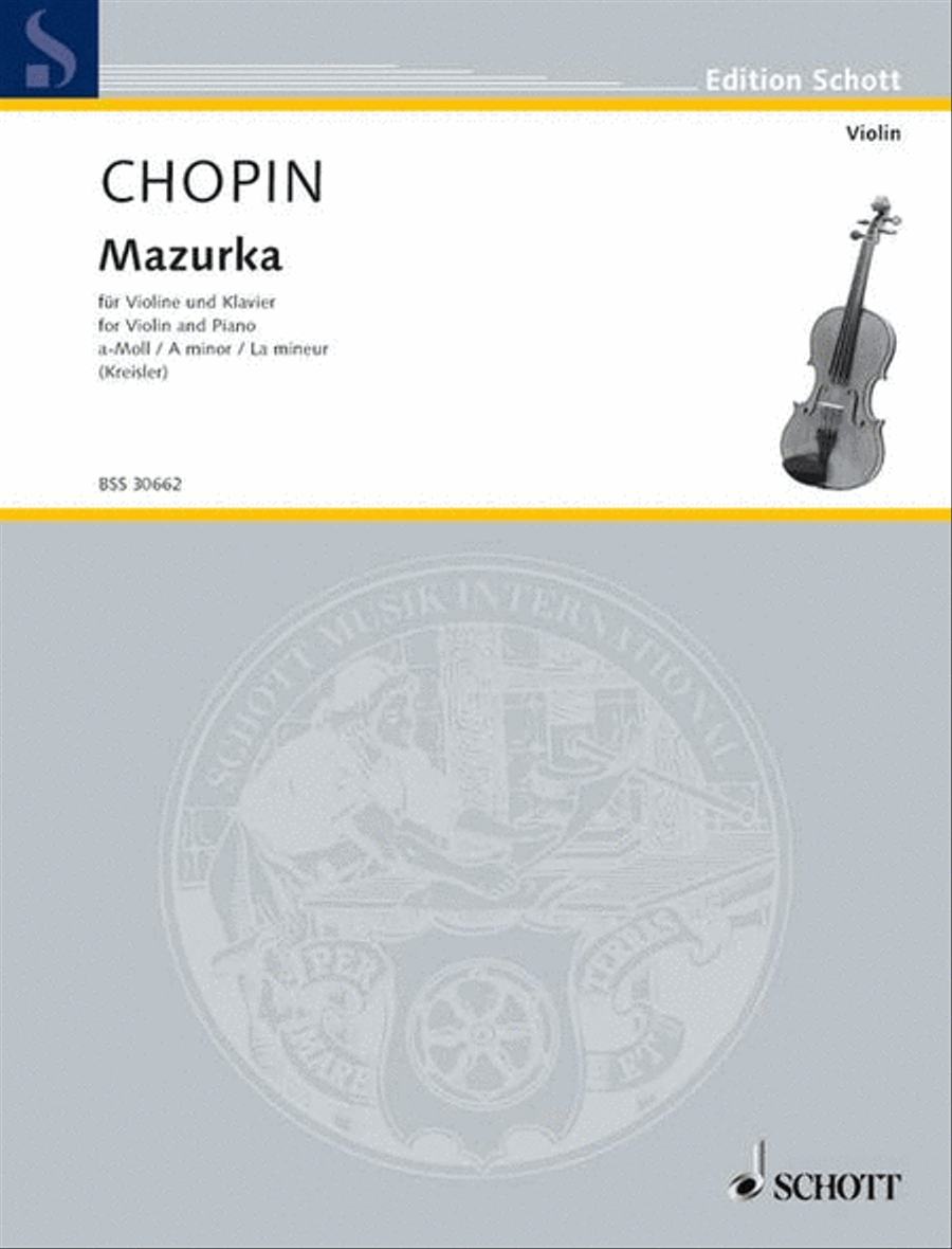 Mazurka A Minor Violin Solo scores gallery preview page 1