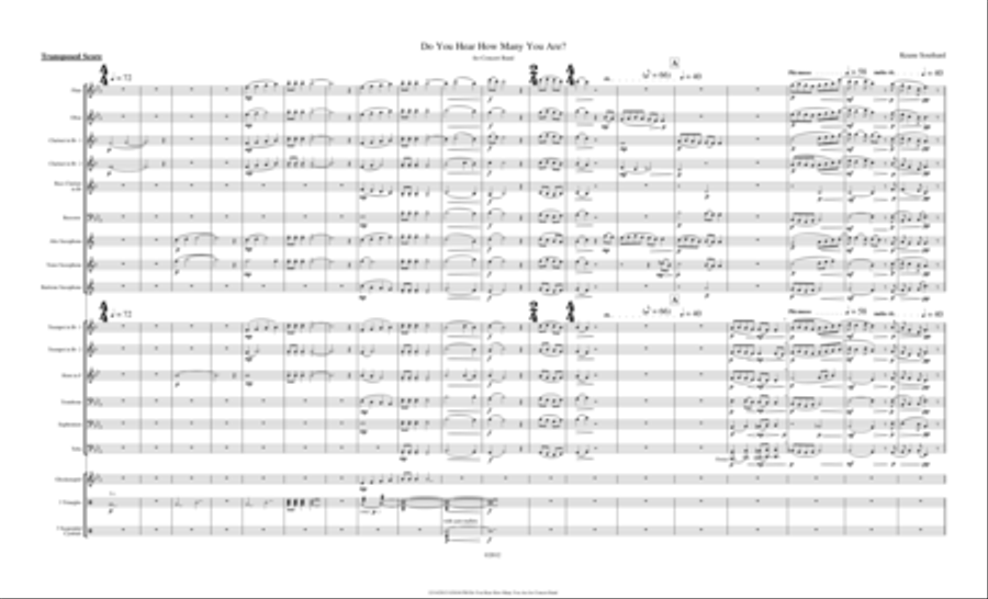 Do You Hear How Many You Are? Concert Band scores gallery preview page 5