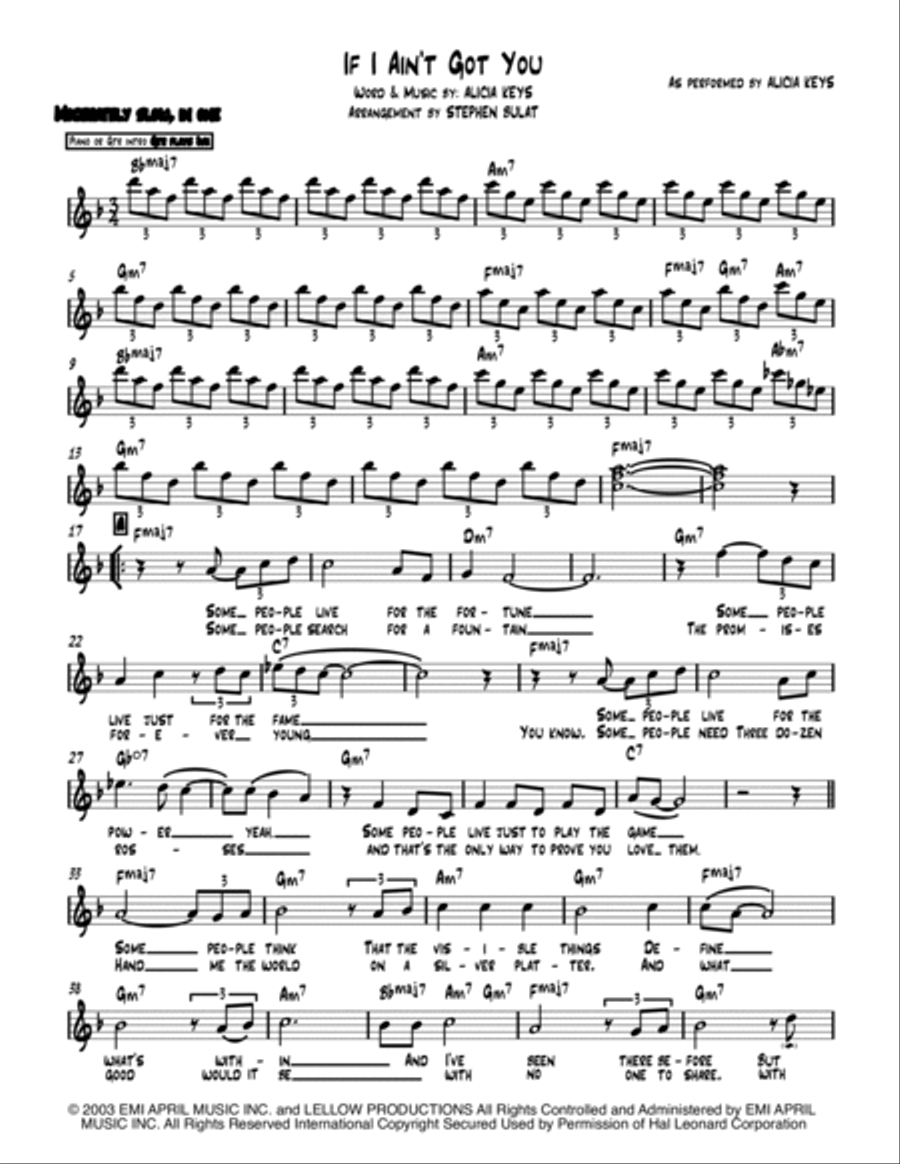 If I Ain't Got You Large Ensemble scores gallery preview page 2
