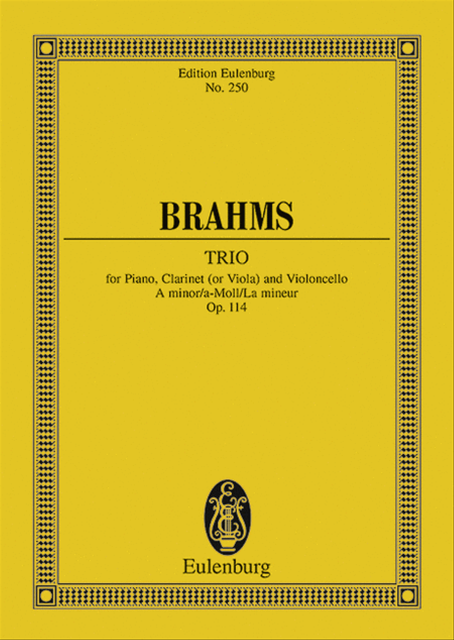 Trio A minor Clarinet scores gallery preview page 1