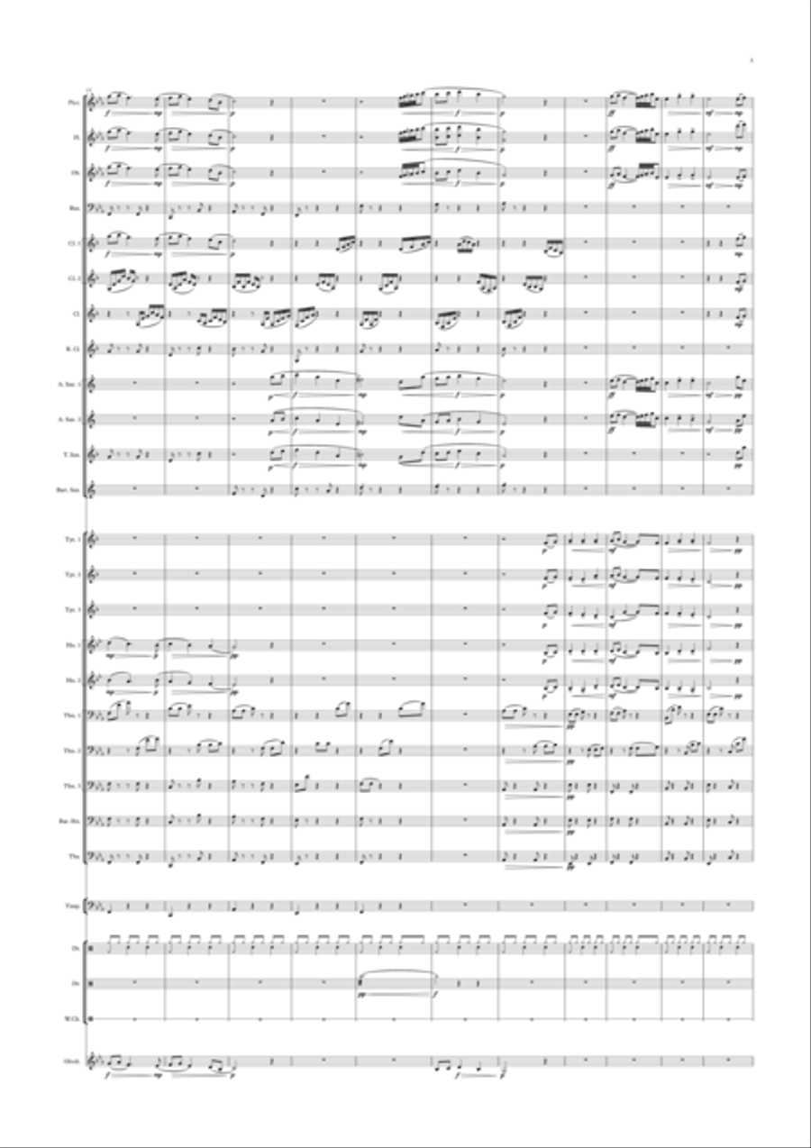 Rain Dust (n. The smell or earth after rain.) Concert Band scores gallery preview page 4