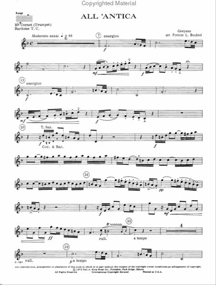 <br>Sheet music extract