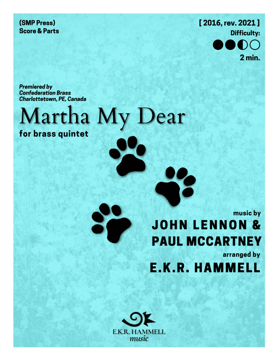 Martha My Dear Brass Ensemble scores gallery preview page 1
