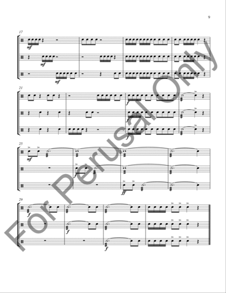 Ten Elementary Percussion Ensembles Percussion Ensemble scores gallery preview page 10